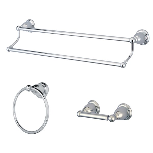 3-Piece Bathroom Accessory Set, Chrome